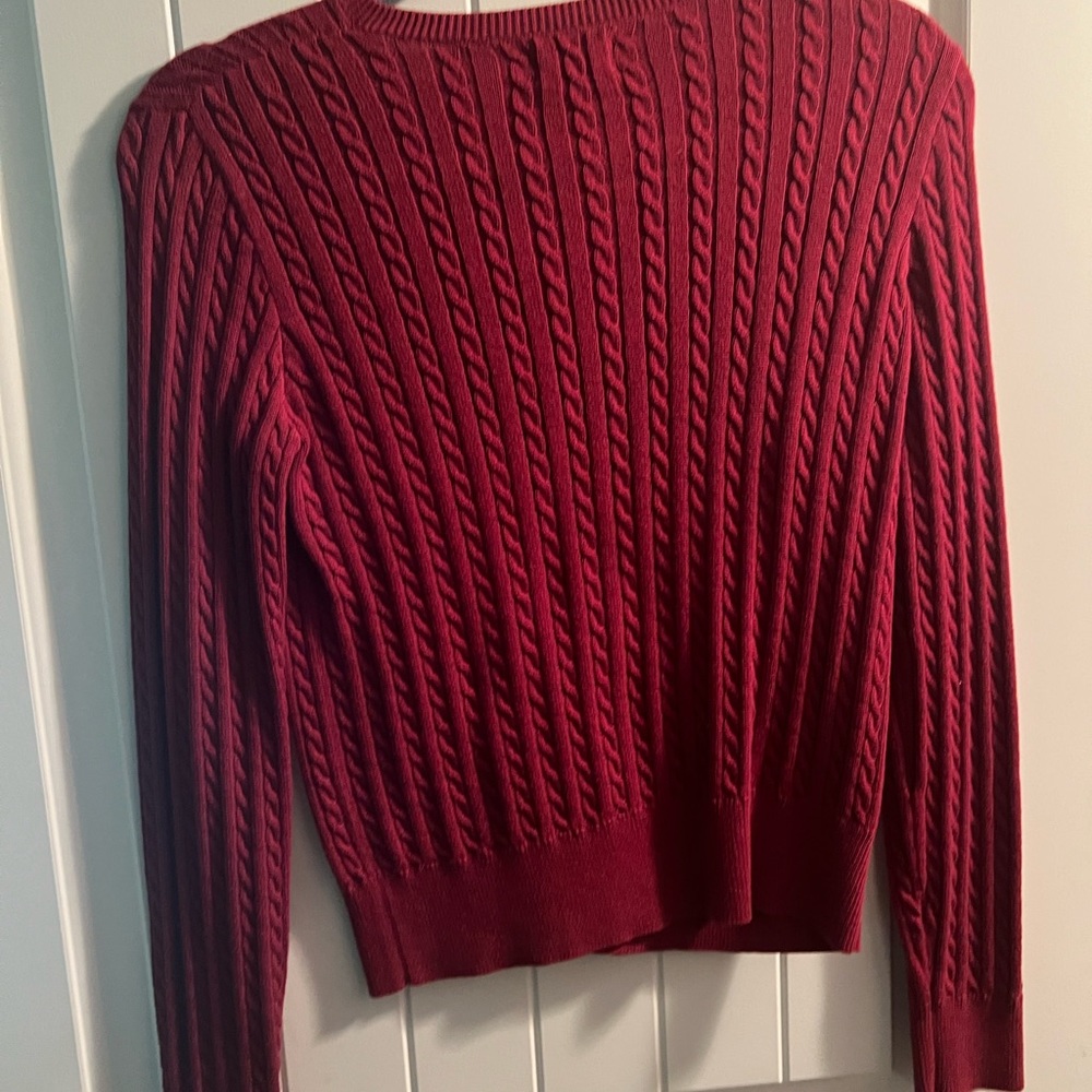 Burgundy Ralph Lauren Polo Sweater